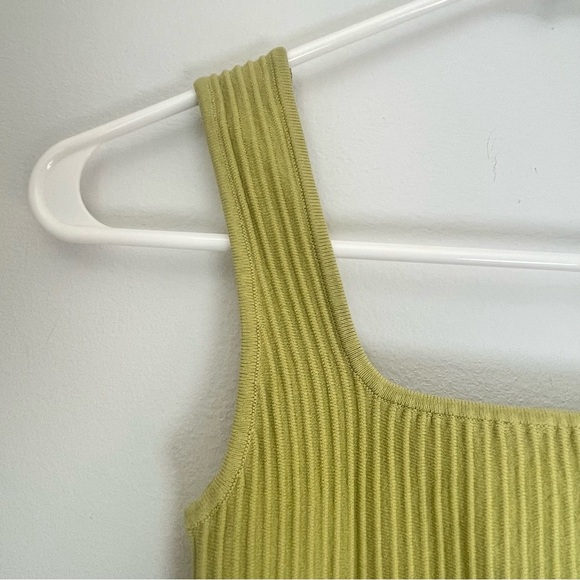Madewell Women’s Ottoman Ribbed Cropped Tank Top Light Green Size XS - Picture 4 of 8